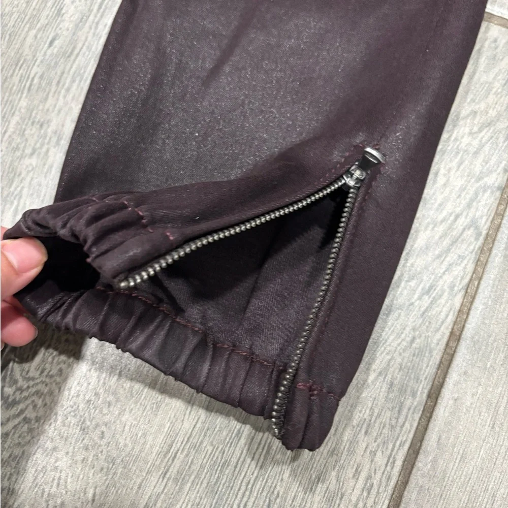 Paige Mayslie coated denim joggers Size 28 - Picture 3 of 7